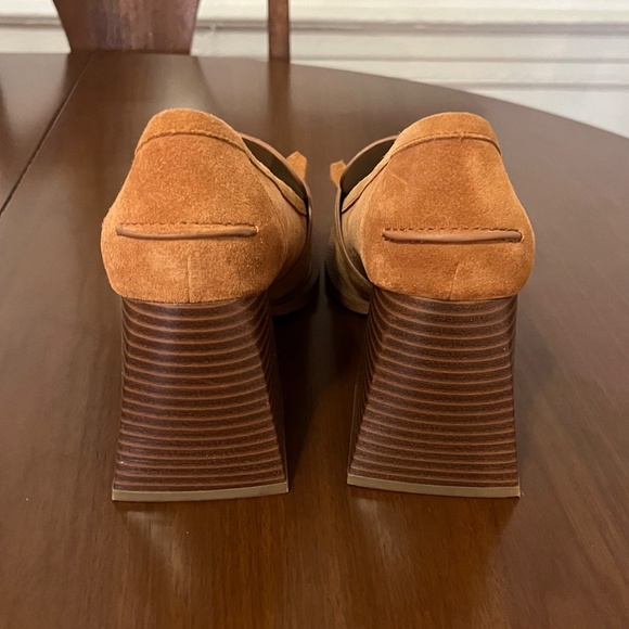 Camel Suede Heels - Picture 2 of 11